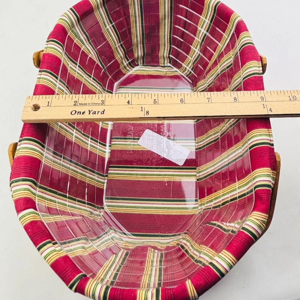 Longaberger Natures Garland Basket 2006 Christmas Collection Liner Protector USA